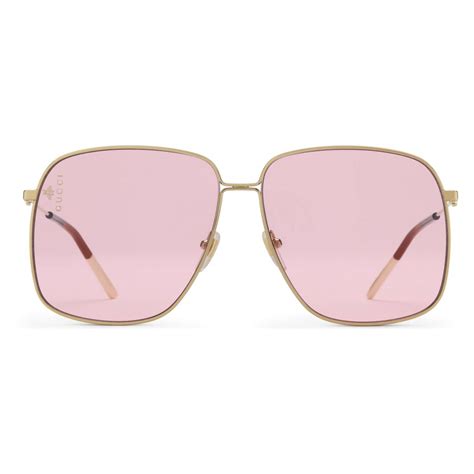 gucci occhiali da sole lenti rosa|Gucci Livermore Outlet.